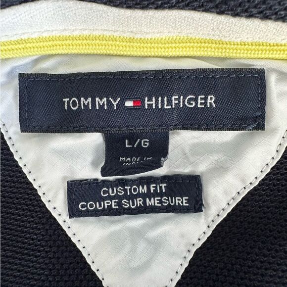 Tommy Hilfiger Rugby Polo Colorblock Shirt Top Size Large - Picture 8 of 10
